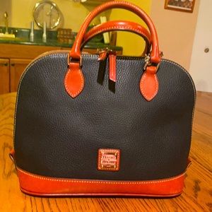 Black leather Dooney & Bourke